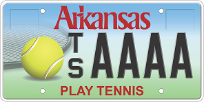 AR Tennis License Plate 