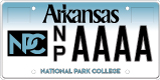 National Park Community College License Plate