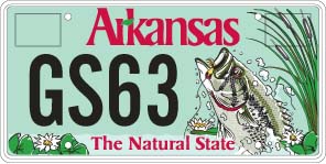 Game and Fish Largemouth Bass License Plate