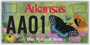 Game and Fish Butterfly License Plate