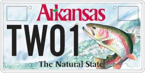 Game And Fish Rainbow Trout License Plate