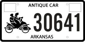 Antique Vehicle License Plate - Valid - No Longer Issued