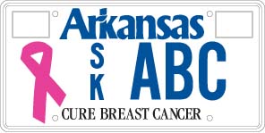 Susan G. Komen Breast Cancer License Plate