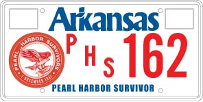 Pearl Harbor Survivor License Plate