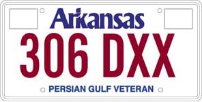 Persian Gulf War Veteran License Plate
