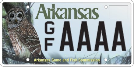Game & Fish Barred Owl License Plate
