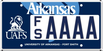 University Of Arkansas Fort Smith License Plate