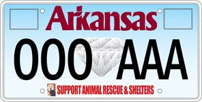 Support Animal Rescue and Shelters License Plate