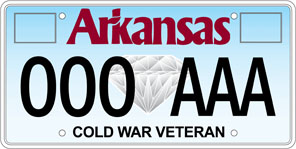Cold War Veteran License Plate
