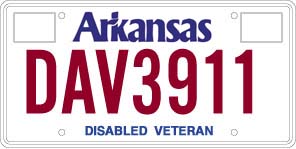 Disabled Veteran License Plate - Free