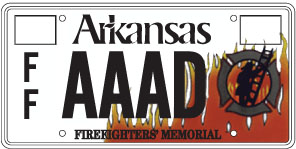 Fire Fighter License Plate (Memorial)