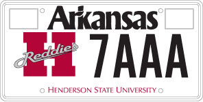 Henderson State University License Plate