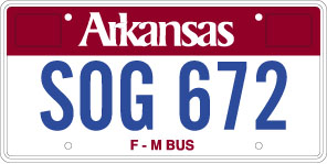 Farm To Market Bus License Plate