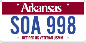 Merchant Marine Retired License Plate