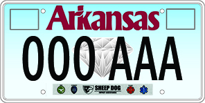Sheep Dog Impact Assistance License Plate