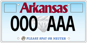Support Spay or Neutering Specialty License Plate for North Little Rock Friends of Animals, Inc.
