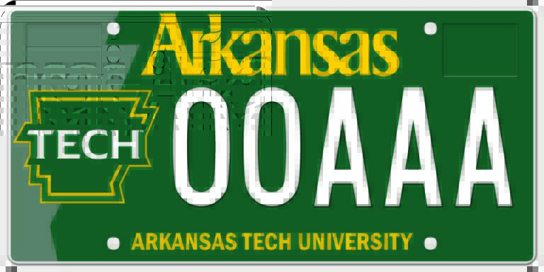 Arkansas Tech University License Plate