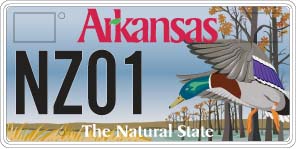 Game and Fish Mallard Duck License Plate