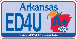Committed To Education License Plate – Design 2
