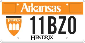 Hendrix College Education License Plate