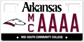 Specialty License Plate - Mid-South Community College