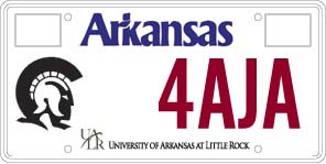 Specialty License Plate - University of Arkansas at Little Rock