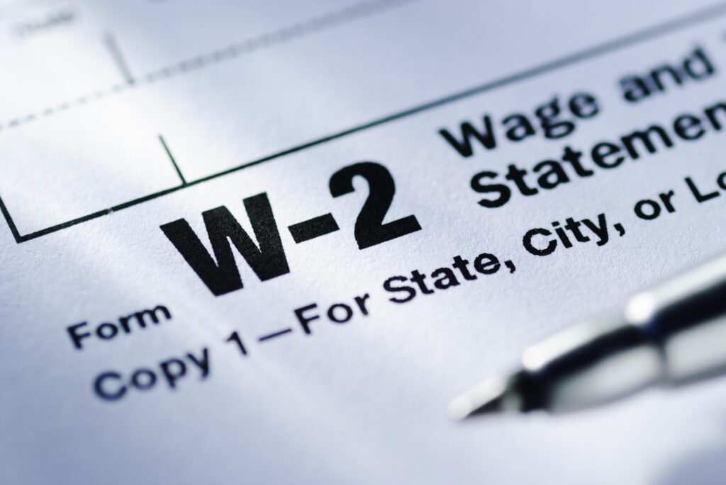 a W-2 document