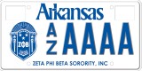 Specialty License Plate - Zeta Phi Beta Sorority